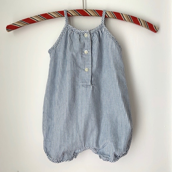 Baby Gap 1969 Pinstripe Romper Size 0-3 mo - Picture 2 of 3